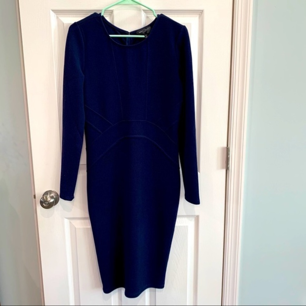NWT Romeo & Juliet Couture long sleeve navy dress